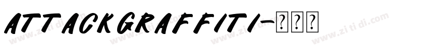 attack graffiti字体转换